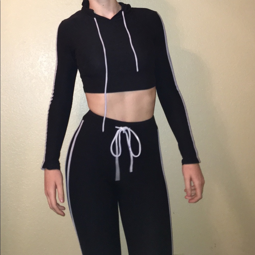 Fashion Nova Striped Lounge Set